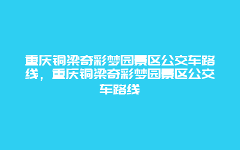 重庆铜梁奇彩梦园景区公交车路线，重庆铜梁奇彩梦园景区公交车路线