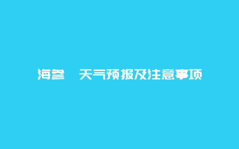 海参崴天气预报及注意事项